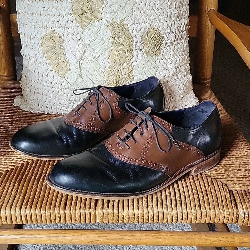 Cole Haan brown and black loafers/oxfords, size 10.5M